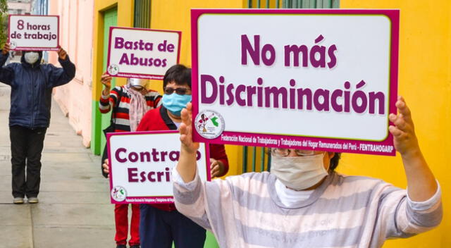 Trabajadoras del hogar denuncian discriminación.