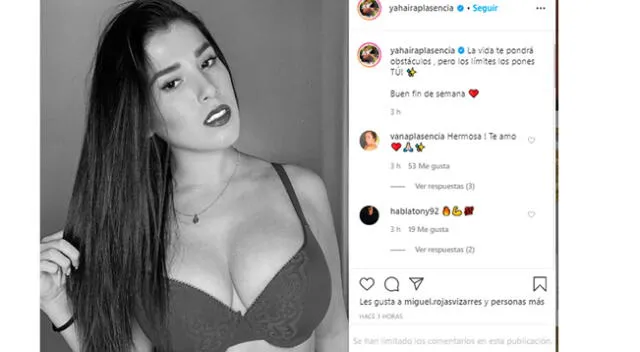 Yahaira Plasencia publica foto en lencería y papá de Karol G le deja peculiar comentario