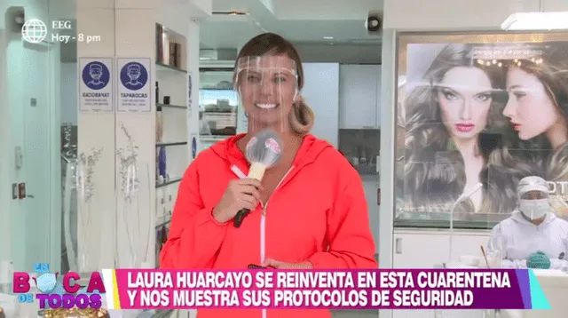 Laura Huarcayo compartió frente a cámaras cómo será la atención en su salón de belleza, para evitar el contagio de coronavirus.