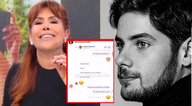 Magaly Medina revela nuevas conversaciones de Andrés Wiese.