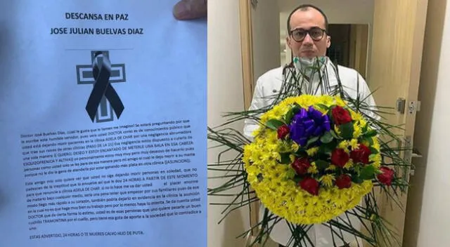 El médico contó que lo acusan de dejar morir a una señora en medio de la pandemia de coronavirus.