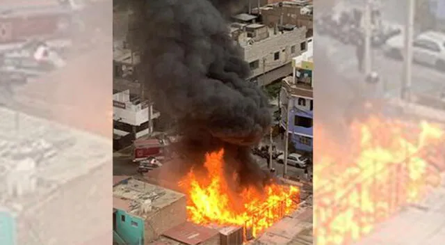 Incendio en quinta de Pueblo Libre.