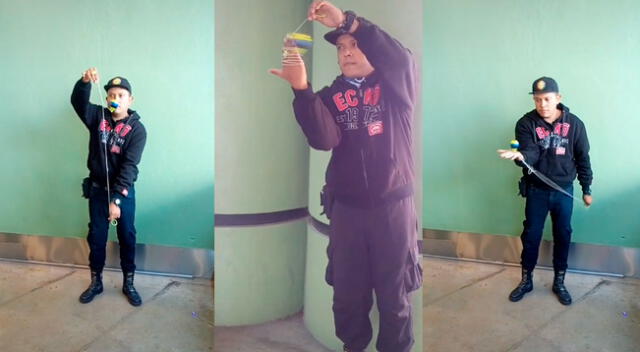 Hombre sorprende a usuarios de TikTok por su gran habilidad con el trompo