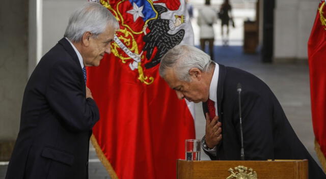 El presidente de Chile, Sebastián Piñera y el ministro de Salud chileno, Jaime Mañalich.