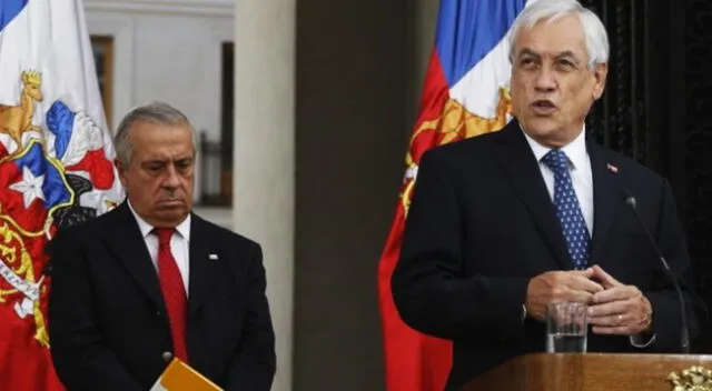 El presidente chileno, Sebastián Piñera y el ministro de Salud chileno, Jaime Mañalich.