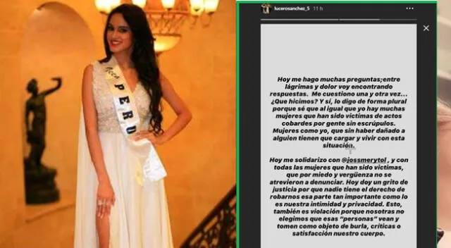 Jossmery Toledo recibe el respaldo de ex candidata al Miss Perú tras difusión de video íntimo