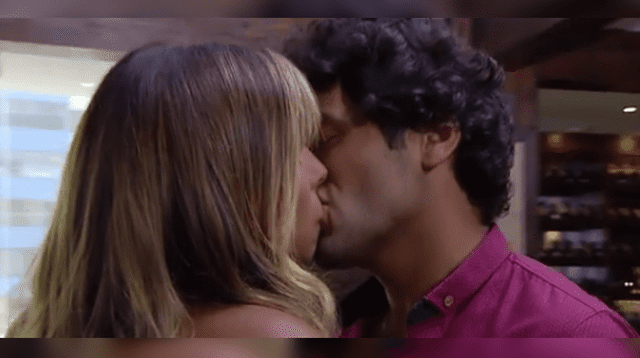 Alondra García Miró y Pablo Heredia protagonizan beso.