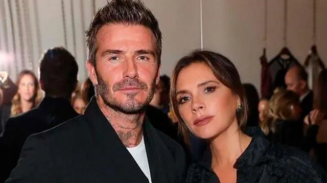 David Beckham junto a su aún esposa.