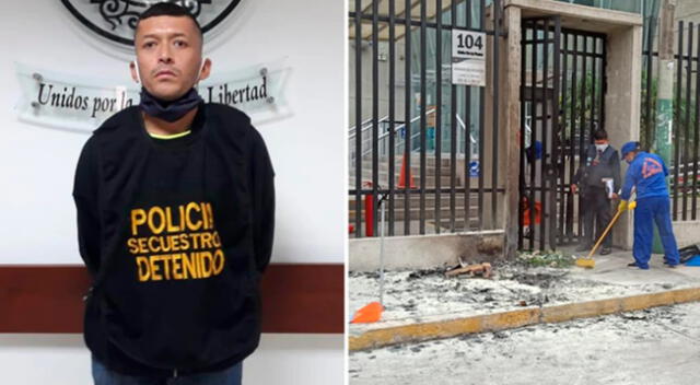 Ministerio Público investiga a  César Andrés Ballón por lanzar bomba molotov en el local de Indecopi