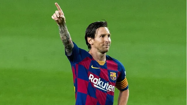 Messi celebra un nuevo gol