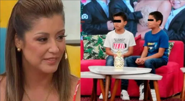 Christian Domínguez recibe el cariño de hijos de Leonard León y Karla Tarazona.