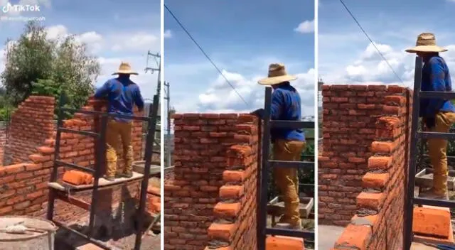 Albañiles construyen un cuarto y se olvidan de dejar espacio para la puerta