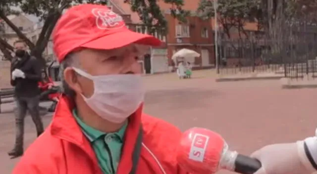 Jaime Ortiz, vendedor de helados de Colombia.