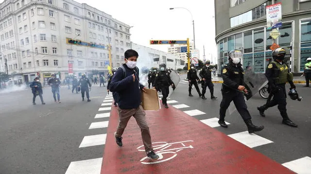 Protestas en Cercado de Lima