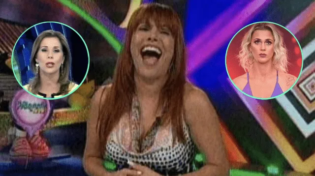 La conductora Magaly Medina estaba dando el pase a su colega de ATV, Drusila Zileri, cuando la confundió con la integrante de EEG, Ducelia Echevarría.