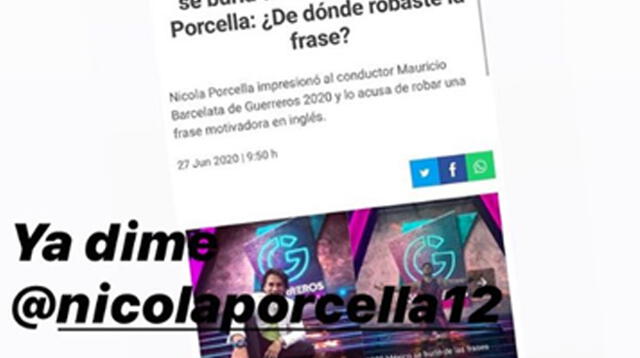 Guerreros 2020: Mauricio Barcelata responde a Nicola Porcella sobre la frase: ¡Ya dime!