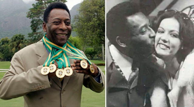 Pelé y el beso en la mejilla que le dio a Yola Polastry, como si besara la Copa del Mundo.