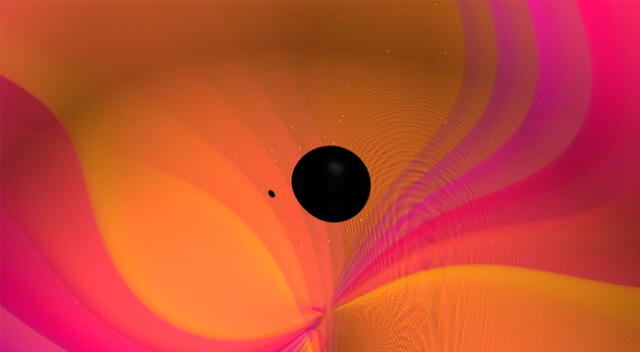 Imagen ilustrativa del agujero negro.