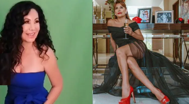Janet  Barboza censura a Magaly Medina por no hablar de su esposo.