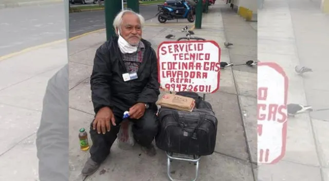 Vecinos de Surco piden ayuda para anciano en situación vulnerable.