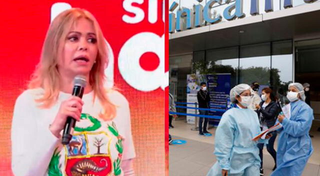 Gisela Valcárcel se mostró indignada con las clínicas que viene cobrando excesivos montos.