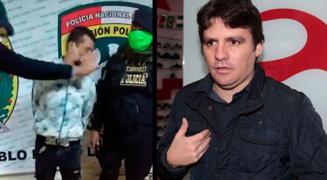 Germán Loero indignado con la policía.