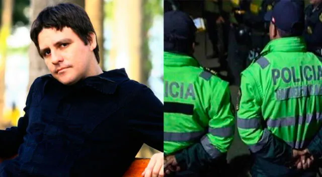 Germán Loero indignado con la policía.