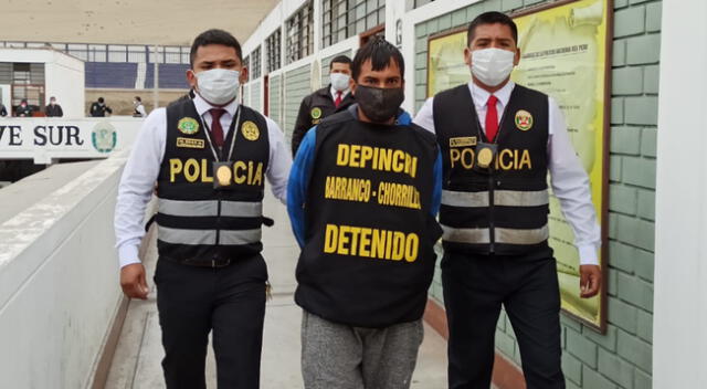 Capturan a delincuente en Chorrillos.