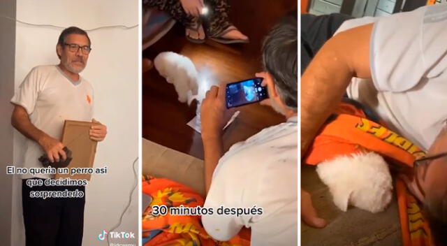 Hombre no quería mascotas en su casa hasta que le presentaron una y se enamoró