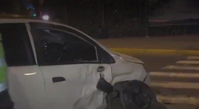 Policía cusa accidente en el Cercado de Lima.