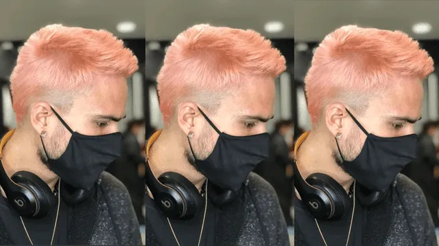 Gino Assereto apareció en redes sociales hacer unos días con el cabello fucsia, y ahora decidió ir por un nuevo tono.