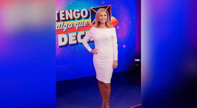 La presentadora de televisión Karina Rivera agradeció al equipo de producción de Tengo algo que decirte y su conductora, Lady Guillén.
