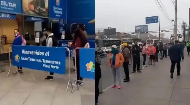 Las personas utilizaban los protectores faciales y cumplían con el distanciamiento social.