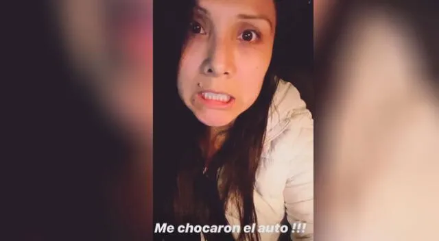 Tula Rodríguez cuenta que una combi le chocó su auto