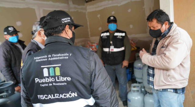 Intervienen vivienda que almacenaba balones de gas en Pueblo Libre.