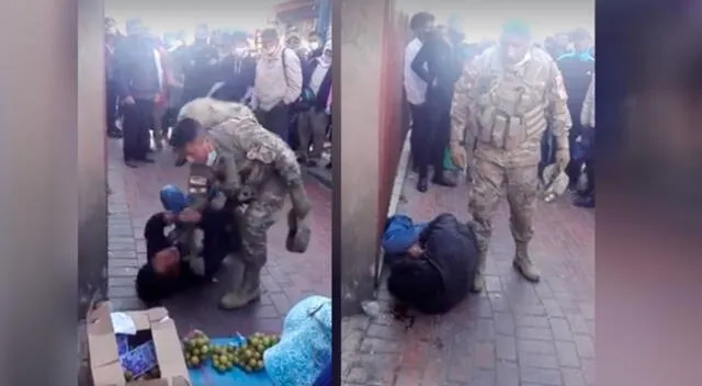 Militar golpea salvajemente a ladrón que estaba robándole a una mujer