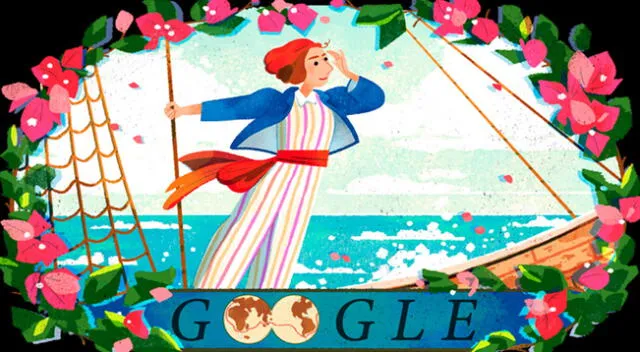 Google le rinde homenaje a la primera mujer en dar la vuelta al mundo