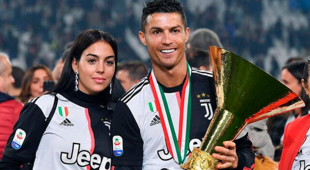 Cristiano Ronaldo festejó en familia el campeonato con Juventus.