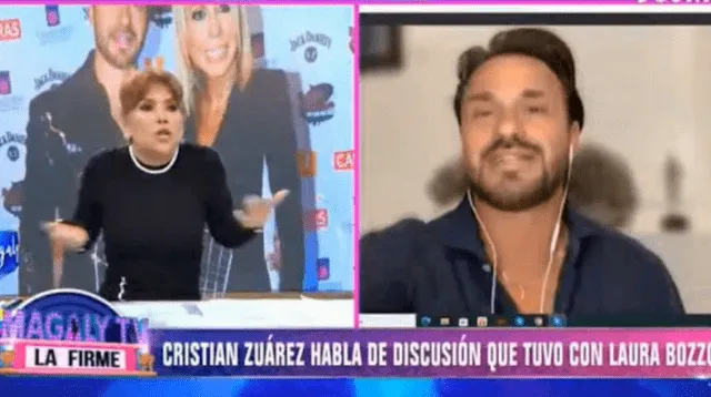 Cristian Zuárez aseguró que Magaly Medina habría hecho un acuerdo que no respetó, y por esto terminó abruptamente la videollamada con ella.