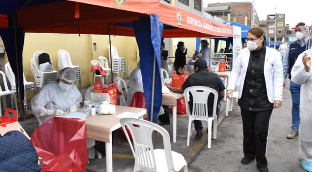 Pruebas rápidas en mercados de siete distritos del Callao