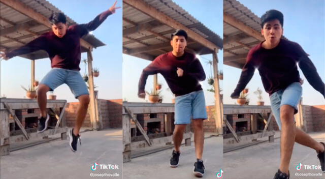 Josepth bailando danzas típicas de la costa, sierra y selva en TikTok.