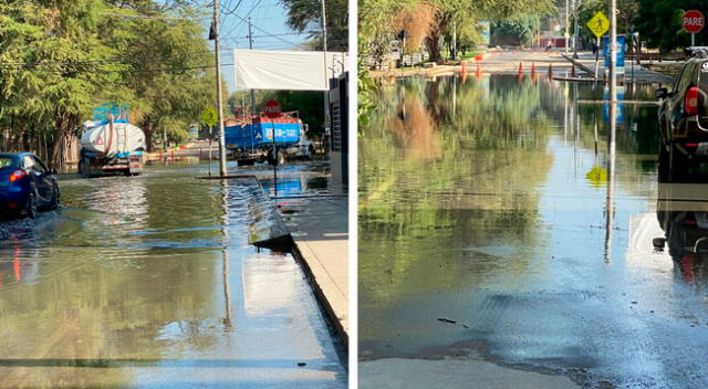 Aniego de aguas servidas sorprendió a los vecinos desde el domingo y al no tener agua potable, el olor es insoportable.