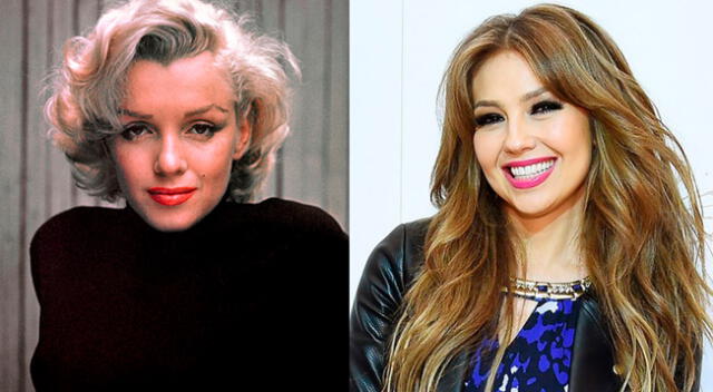 La cantante Thalía usó efectos y montaje para caracterizar a la actriz Marilyn Monroe.