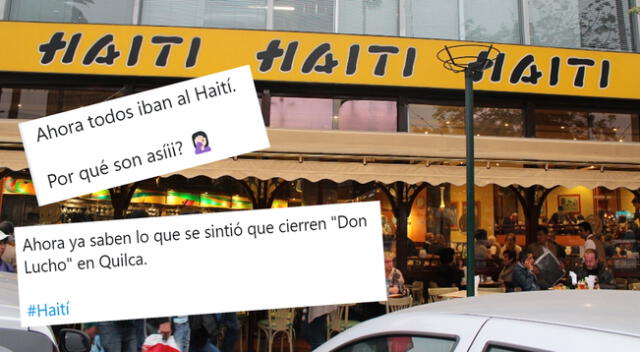 Café-restaurante Haití causó revuelo en las redes sociales.