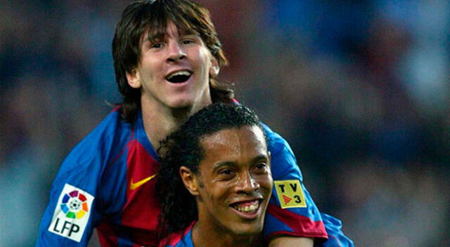 Messi y Ronaldinho brillaron juntos en Barcelona.