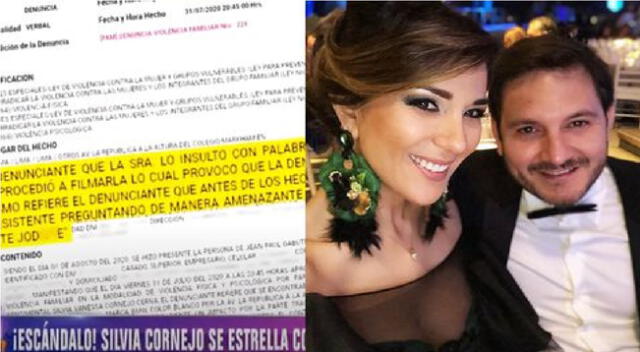 Silvia Cornejo estrelló auto de su expareja por presunta infidelidad.