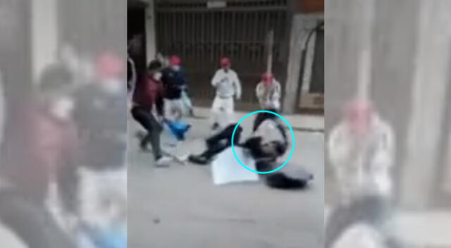 Agreden a fiscalizadores en el Cercado de Lima.