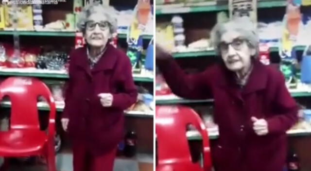En el clips e muestra a la anciana bailar muy divertida la canción kulikitaka, un merengue muy movido, pero que la abuelita lo baila sin ninguna dificultad.