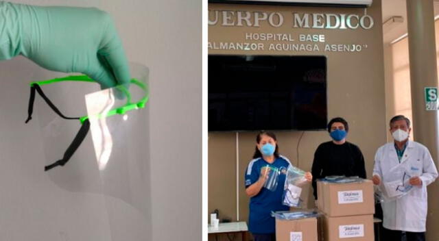 La donación fue para médicos, biólogos y trabajadores del Hospital Regional de Lambayeque.