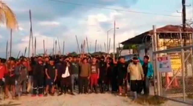 Enfrentamiento entre el pueblo Awajún y la policía